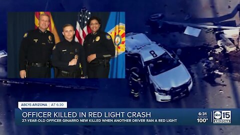 Phoenix officer killed in red-light crash