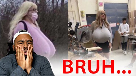 Male Wood Shop Teacher Comes To School With MASSIVE Prosthetic Breasts Freaking Out Kids!
