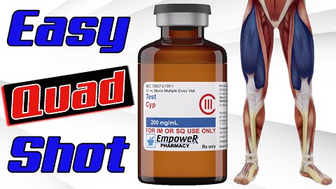 Easy TRT Quad Injection | Live Demo | Testosterone Replacement Therapy Quadricep Injection Guide