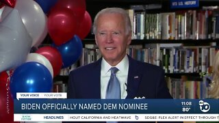 Biden officially named Dem nominee