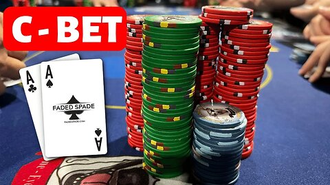 When Should You Continuation Bet Aces? - Kyle Fischl Poker Vlog Ep 154