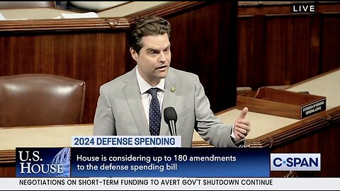Matt Gaetz: I Support Rep. Crane’s Amendment To Prohibit Sending American Troops to Ukraine