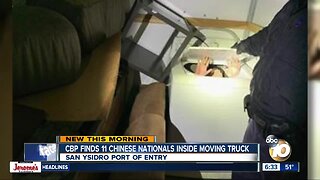 Chinese nationals found hidden inside moving truck at border crossing