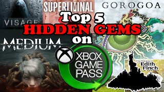 Top 5 HIDDEN GEMS on Xbox Gamepass!