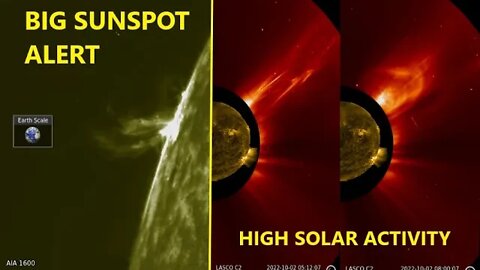 The sun just Strobed Earth