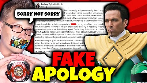Jason David Frank BIGGEST Hater Zach McGinnis Apology