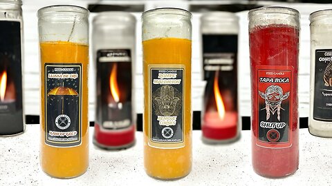 Dressed & Blessed 7 Day Prayer Candles - Shut Up - Rain Of Gold - Remove Curses