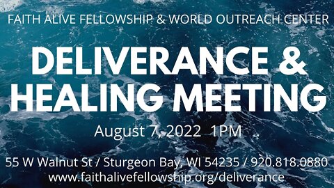 Healing & Deliverance Service