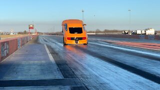 Mustang Does Huge Wheelie