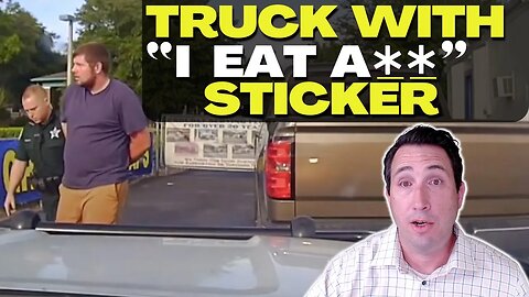 Florida Man's Huge "I EAT A**" Sticker | Free Speech?