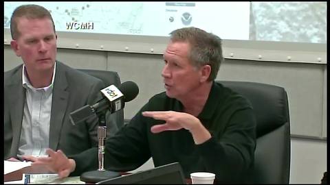 Governor John Kasich credits local officials in southern Ohio flooding response