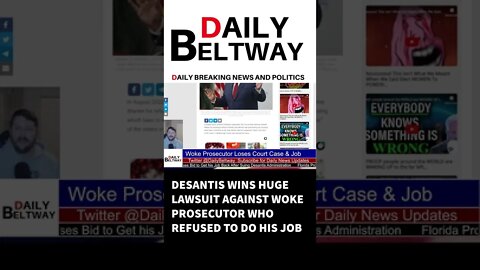 Florida Prosecutor Backed by Soros Loses Bid to Get his Job Back After Suing Desantis #shorts