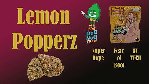 Lemon Popperz Review ( Cannabis Review : Super Dope, Fear of Boof )