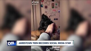 Jamestown teen becomes social media star