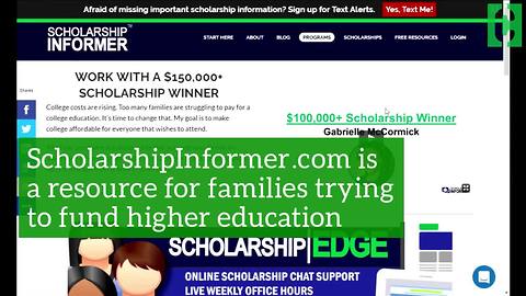 Online scholarship tools can help put a dent in tuition costs