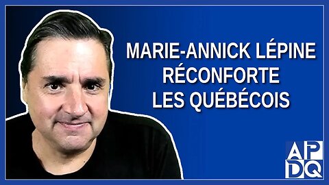 Marie Annick Lépine des Cowboys Fringants réconforte les québécois