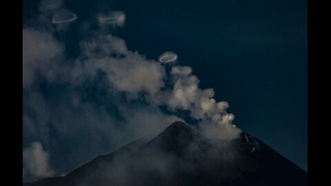 FRIDAY FUN DOUBLE HEADER - ITALY'S MT ETNA VOLCANO IS BLOWING SMOKE RINGS