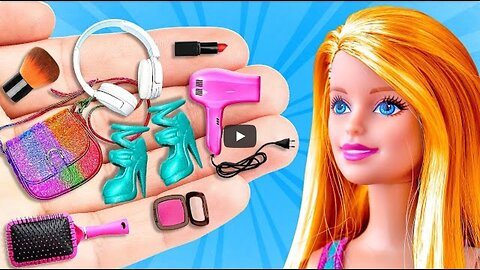 Coolest Doll Hacks! DIY Accessories And Mini Clothes For Dolls