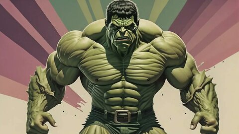 The Incredible Hulk 50s Comics Style