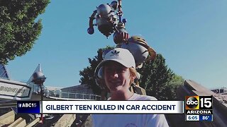 Gilbert teen killed in weekend car crash