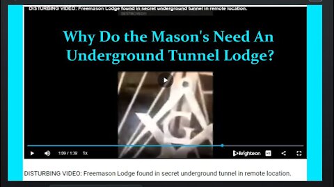 DISTURBING VIDEO: Freemason Lodge Found in Secret Underground Tunnel in Remote Location