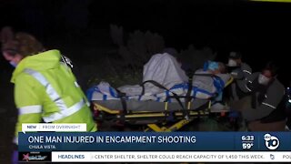 Man hurt in Chula Vista encampment shooting