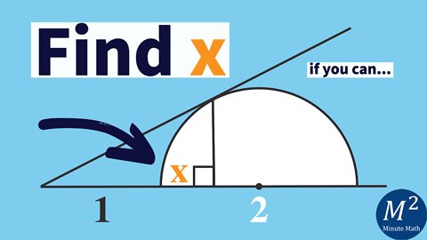A Fun Geometry Problem | Find the Value of X in the Given Figure | Minute Math #geometry