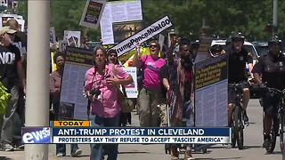 Anti-Trump protest continue in Cleveland and across the country