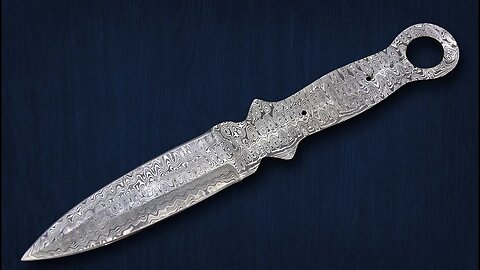 Dagger Knife Hand Forged Damascus Steel Blank Blade Dagger Hunting Knife Handmade,Knife Supplies