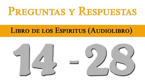 Respuestas: 14 - 28 | Libro de los ESPÍRITUS (Audiolibro ) |Texto en portugués, audio en español