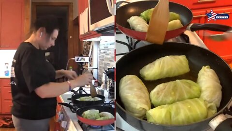 Agnes’s Cooking Show with guests - sauerkraut and kielbasa and polish blood sausage