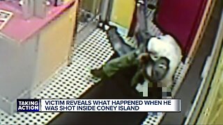 Victim reveals what happened when he was shot inside coney island