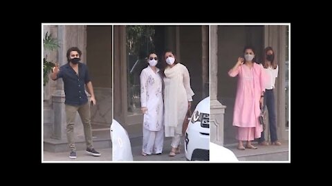 Ranbir Kapoor, Kareena & Karisma Kapoor, Neetu Singh & Riddhima Papped At Randhir Kapoor's New House