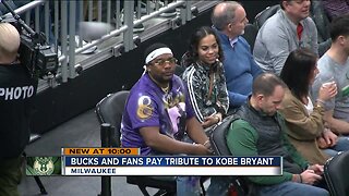 Milwaukee Bucks and fans pay tribute to Kobe Bryant