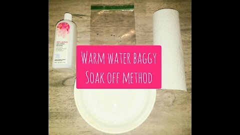 Remove Dip Powder in 4 Minutes | Warm Water Baggy Method