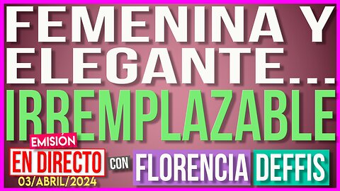 Femenina y Elegante... Irremplazable | Transmisión en Vivo