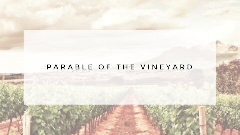 9.30.20 Wednesday Lesson - PARABLE OF THE VINEYARD