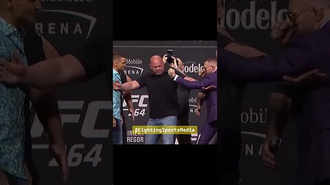 Conor McGregor vs Dustin Poirier Face Off UFC 264