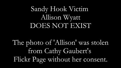 Fake Sandy Hook Victim Allison Wyatt Exposed - Real Name is Lily Gaubert & Still Alive - 2013