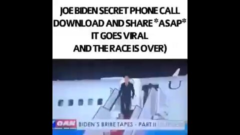 Joe Biden leaked call to Ukraine about their money laundering arrangement and Trump finding out