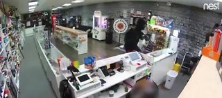 Violent armed robbery caught on camera