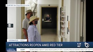 San Diego attractions reopen amid red tier