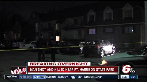 Person shot, killed near Fort Harrison State Park