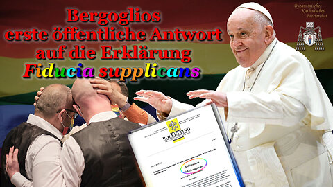 Bergoglios erste öffentliche Antwort auf die Erklärung Fiducia supplicans