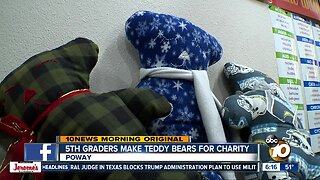Poway students hand-make teddy bears for holiday service project
