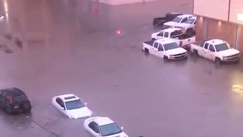 Footage from downtown Fort McMurray shows how high flood waters rose