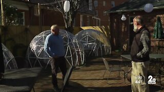 Reynolds Tavern in Annapolis creates igloos to help expand outdoor dining