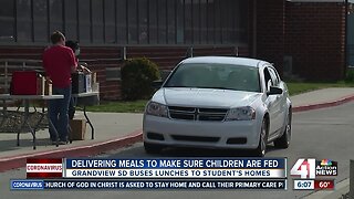 Delivering meals to make sure children are fed