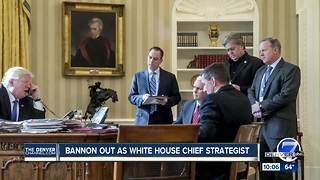 Bannon out as White House chief strategist