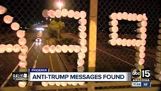 Anti-Trump messages taken down over freeways